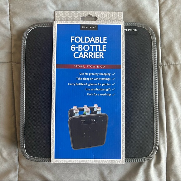 NWT Meyliving Foldable 6 Bottle Carrier - Picture 2 of 3